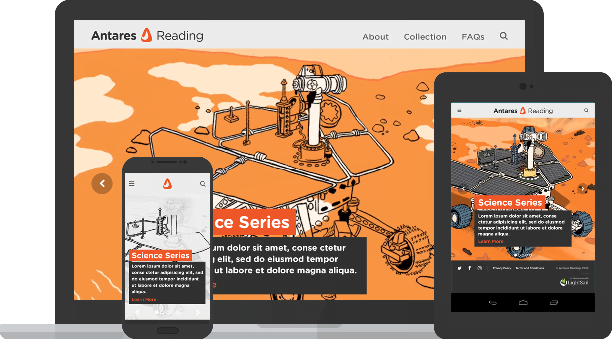 Antares Reading Website Home