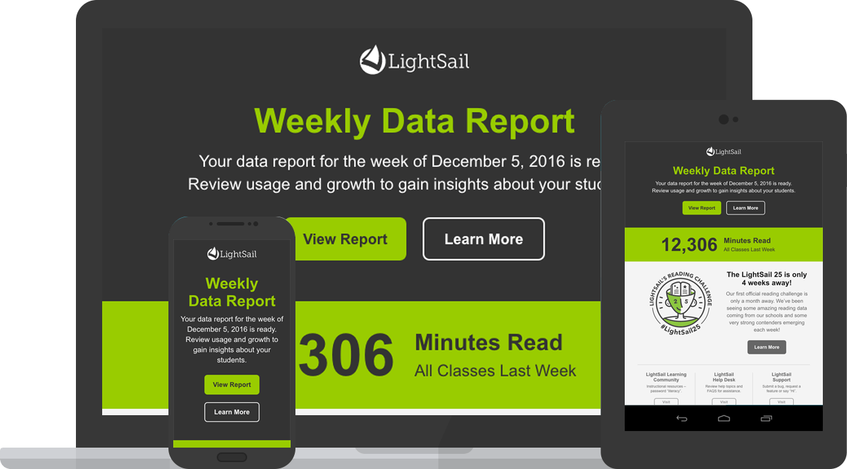 LightSail Weekly Data Email