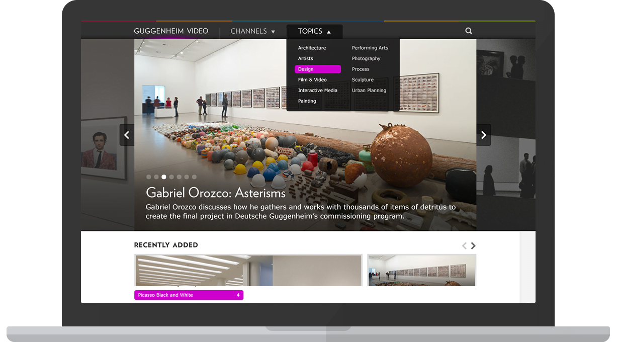Guggenheim Video Dropdown