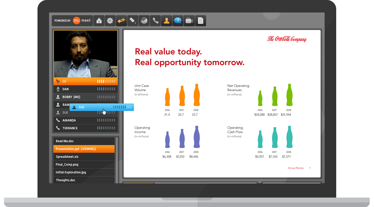 PGi Meet Drag-and-Drop Participant