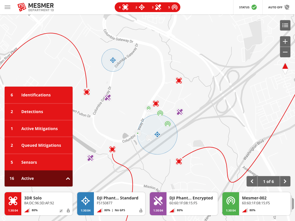 Mesmer Map with Filter Expanded Light Mode