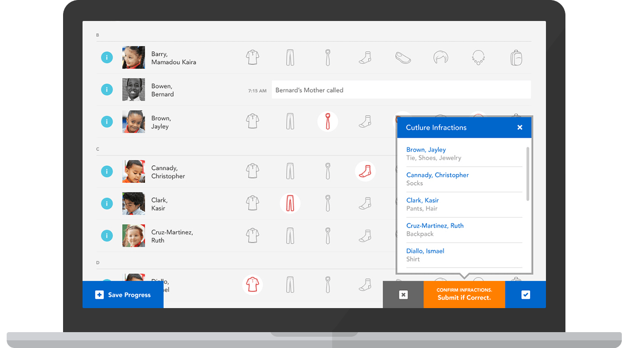 Success Academy Kiosk  - Confirmation
