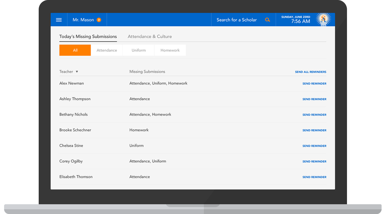 Success Academy Kiosk - Missing